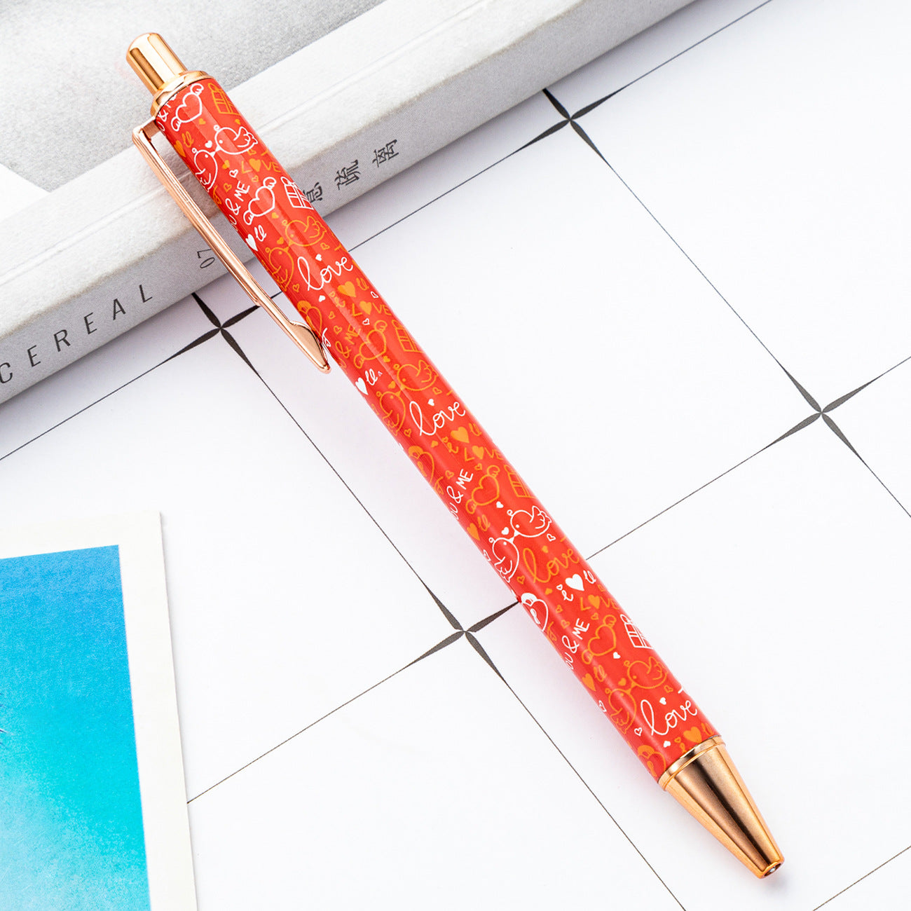 Wholesale of Valentine's Day Metal Action Pens